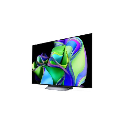 03. 2023 OLED77C37 Smart TV Gaming 4K 120HZ Front Rechts Fern