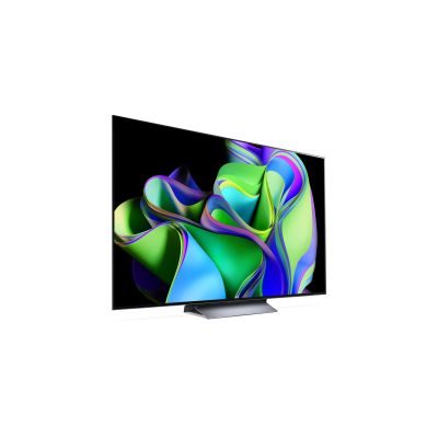 05. 2023 OLED65C37 Smart TV Gaming 4K 120HZ Front Links Fern